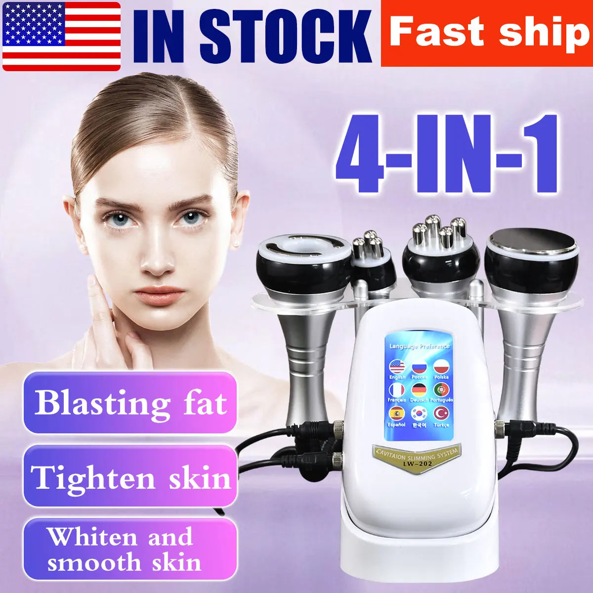 LumiSculpt™ 4-in-1 Cavitation Slimming & Skin Tightening Machine