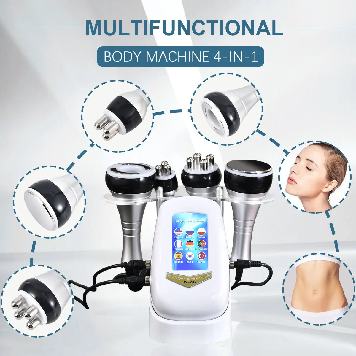 LumiSculpt™ 4-in-1 Cavitation Slimming & Skin Tightening Machine