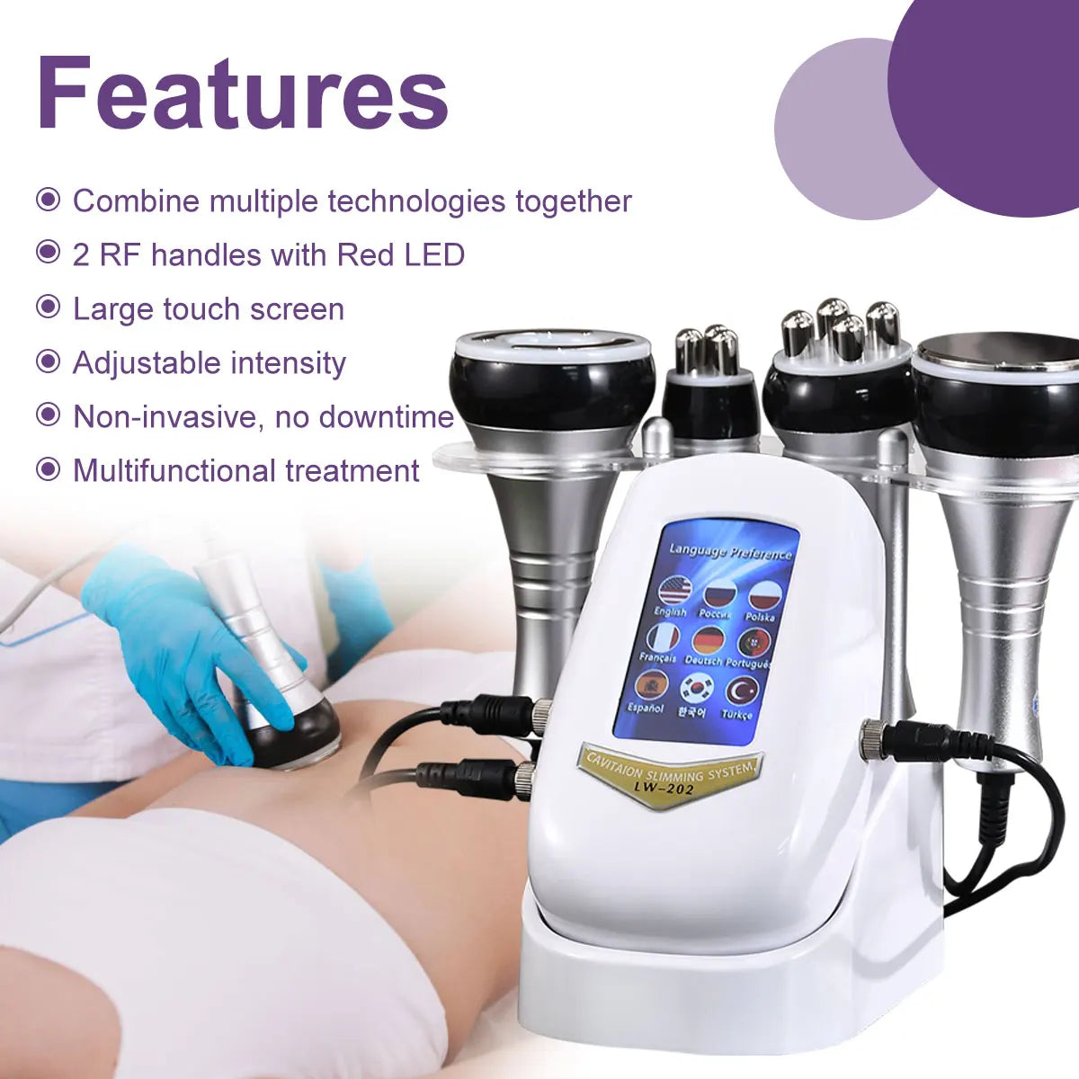 LumiSculpt™ 4-in-1 Cavitation Slimming & Skin Tightening Machine